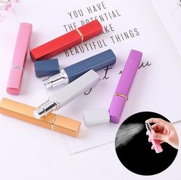 NEW12ml 6 Colors Refillable Bottles Portable Mini Perfume Scent Aftershave Atomizer Empty Spray Bottle perfumes pen EWA5570
