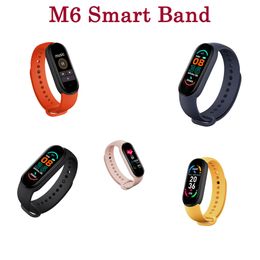 Qualità M6 Smart Band 6 Watch Wristband Fitness Blood Pressure Tracker frequenza cardiaca Passometer Daily Waterproof Fitpro App Bracelet