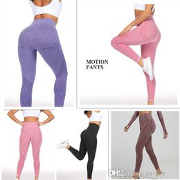 Women Sports Yoga Pants Small Point Jacquard Seamless Fitness Trousers Sexy Hip Raising Abdominal Sportswear Clothing 12 Colours