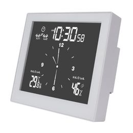 Other Clocks & Accessories Arrival Digital Clock With Hygrometer Waterproof IP65 Bathroom Shower Room Temperature Humidity Alarm