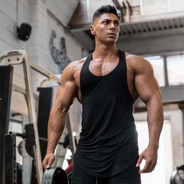 Brand Gym Sleeveless Shirt Solid Cotton Clothing Tank Tops Workout Muscle Men Fitness Bodybuilding Stringer Mens Sporting Vests 210421