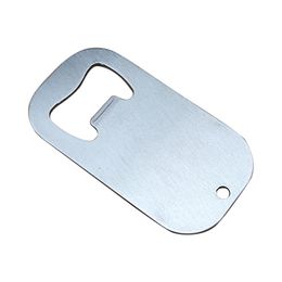 Manufacturers custom stainless steel beer bottle opener key chain metal plate opener printing advertising logo wholesale