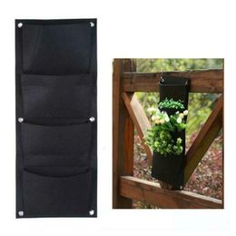 Planters & Pots Wall-Mounted Pouch Planting Bag DIY Grow Planter Container Vegetable Garden Pot Flower Growing