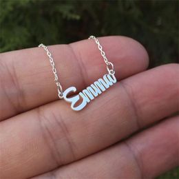 Custom Name Necklaces Baby Girl Necklace Stainless Steel Personalised Jewellery Bridesmaid Gift Shower For Her Chains