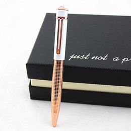 Ballpoint Pens Luxury Diamond Metal Pen Rotating Ball Point Oil Business Gifts Writing Office School Supplies Stationery