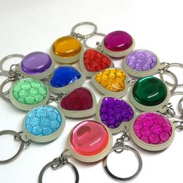 1pcs Key Chains Lovely Luminous crystalKid Toy Fluorescence Pendant Keychain Holder Birthday Gift Trinkets