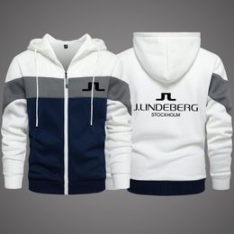 Men's Jackets Lindeberg Golf Men's Clothing Outdoor Sweatshirt Casual Male Jacket Fleece Hoodies Quality SportWear Harajuku Outwear