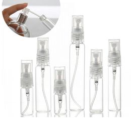 2021 2 3 5 7 10 15 ML Mini Clear Atomizer Glass bottle Spray Refillable Perfume Empty Bottle Glass for Travel Party Portable Makeup