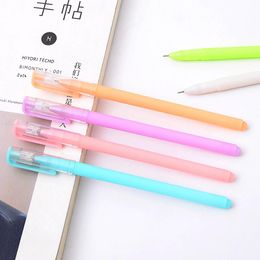Gel Pens Creative Jelly Black Ink Pen 0.38mm Plastic Learning Writing Stationery Office School Supplies Papelaria