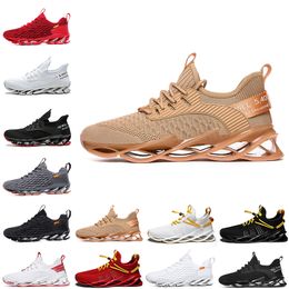 High quality Non-Brand men women running shoes Blade slip on black white all red gray orange gold Terracotta Warriors trainers outdoor sports sneakers size 39-46