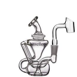 13cm tall hookahs Mini Oil Rigs Small bong Smoke Pipe Thick glass Water Pipes Beaker Dab Water Bongs With 10mm banger