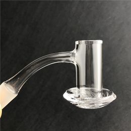 20mm Mini Quartz Blender Spin Banger Smoking Nail with 2.5mm Bevelled Top 8 Slits Bottom 50mm Deep Bucket Domeless Nails