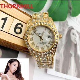 Fashion Rose Gold Watches Men Japan Quartz Movement JUBILEE Bracelet Designer Womens Ladies Mens Watch Diamond Wristwatches