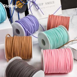 StoBag 3MM 90M Velvet Leather Cord Handmade Birthday Party Wedding Gift Box Packaging Wrapping Rope String Color Jewelry Making 210602