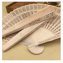 Personalised Folding Paper Fans Customised Wedding Guests Gifts Birthday Parties Baby Baptism Country Home Decoration