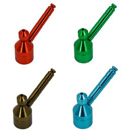 Big Size 78MM Long Metal Smoking Pipe Mix 4 Colours Straight Type Smoking Handpipe Accessory