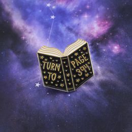 magic fan UK - "TURN TO PAGE 394 " Magic School Books Pins Classic Movie Snape Professor Lines Black Horror Atmosphere Brooches For Movie Fans