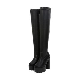 Botas Largas Negras De Tacón Alto Oferta Online | DHgate.com