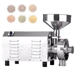 2200W Stainless Steel Commercial Kitchen Power Corn Grain Mill Grinding Machine Small Cereal Crusher Grinder