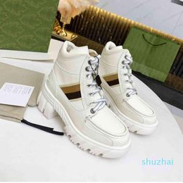 The latest 2021 buckle thick sole women Boots 5cm Shoes Ladies short boot cowhide Leather High heeled Fashion Diamonds Lady heel