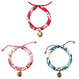 Cat Collars & Leads Cute Multi-Color Circle Bell Collar Self-Adjusting Pet Supplies