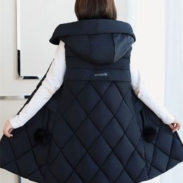 SPring Autumn Korean Waistcoat vest winter women Sleeveless jacket Women Plus Size Women's down cotton 211120