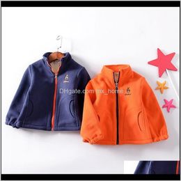 Jackets Clothing Baby Kids Maternity Drop Delivery 2021 Boys And Girls Tops Doublesided Stand Collar Jacket Winter Childrens Wear Baby Outwea