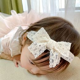 15732 Baby Kids Lace Headband Elastic Hair Band Children Soft Headwear Hairbands Sweet Barrette