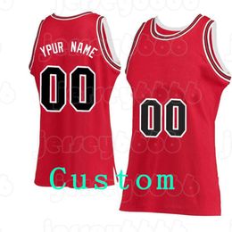 Mens Custom DIY Design Personalised round neck basketball jerseys men's sports uniforms stitching and printing custom any name and number Mens Size s-xxl red