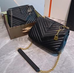 Luxury Designer Brand Fashion Shoulder Messenger Bags Handbags High lady Quality chains mobile phone totes purse bag Women wallet classic cross body Metallic