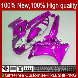 Body For KAWASAKI pink glossy NINJA ZZR250 90 91 92 93 94 1995 1996 1997 1998 1999 Bodywork 54HC.119 ZZR 250 CC ZZR-250 1990 1991 1992 1993 1994 95 96 97 98 99 OEM Fairing