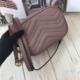 Wholesale Leather Shoulder Bags High Quality luxurys G designers Fashion womens CrossBody bag Letter Handbag ladies purse Chains Cross f8g95
