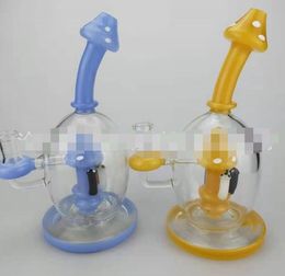 Newest Mushroom hookah Showerhead Perc Water Pipe Ball Style Oil Dab Rigs Unique glass Bong smoking pipes 14mm Joint With Quartz