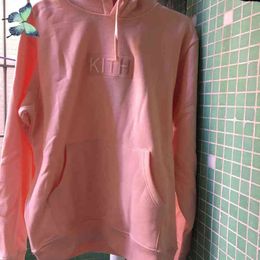 Kith Hoodie Embroidery Sweatshirts Men Women Box Hooded Sweatshirt Quality Inside Tag Jacket 399 467