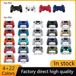 Bluetooth Wireless Controller For PS4 Vibration Sony Joystick Gamepad Game Handle Controllers Play Station With Logo With Retail Box and PS3