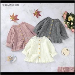 Clothing Baby Kids Maternity Drop Delivery 2021 Sweaters Girl Autumn Winter Jacket Coat Knitted Baby Clothes Infant Toddler Cardigan For Girl