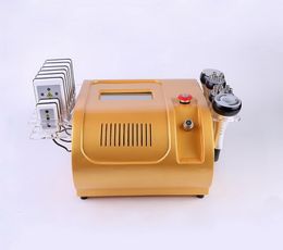 6 IN 1 Ultrasonic Cavitation Fat Slimming Machine Lipo Laser Weight Loss Radio Frequency Skin Tightening Beauty Equipment