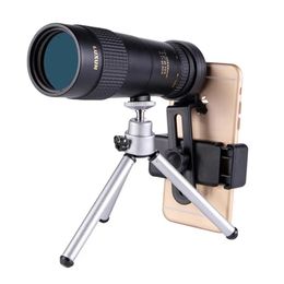 IPRee®10-30X40 Zoom Monocular HD Telescope Optic BAK4 Day Night Vision +Phone Holder+Tripod