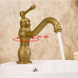 Vintage Style antique basin faucet brass bathroom sink mixer wash basin taps with single handle new arrivals water tap