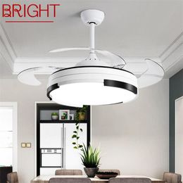 Ceiling Fans BRIGHT Fan With Lights Remote Control 3 Colours LED Modern Decorative For Home Living Room Dining Bedroom Restaurant