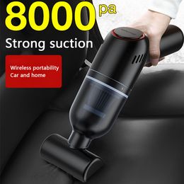 Mini Handheld Wireless Wet Dry Dual Use High Power Strong Suction Cordless Portable Car Home Vacuum Cleaner