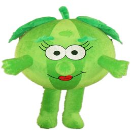 Festival Dress Green Watermelon Props Mascot Costume Halloween Christmas Fancy Party Dress Cartoon Character Suit Carnival Unisex Adults Outfit