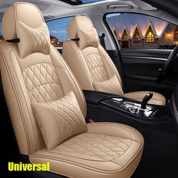 Universal Faux Leather Car Seat Covers For Skoda Octavia fit Cadillac ATS CTS XTS SRX SLS Escalade Jeti Automotive Accessories-Car Styling