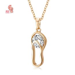 Kuniu Geometric Choker Pendant Necklace For Women Zircon Metal Material Simple Trendy Style Brand Fashion Jewelry Chokers