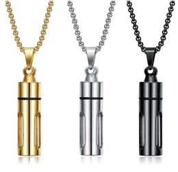 Wholesale cylinder pendant necklace keepsake ashes urn cremation Jewellery to commemorate Human or pets