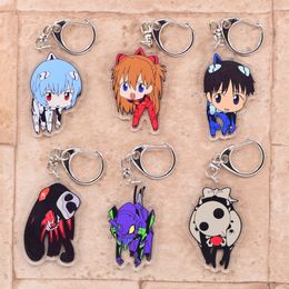 EVA Keychain Double Sided Acrylic Cartoon Key Chain Pendant Anime Accessories Keyring