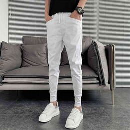 Summer Men Harem Pants Fashion Slim Fit Hip Hop Casual Pants Men All Match Streetwear Joggers Men Clothing 36-27 210723