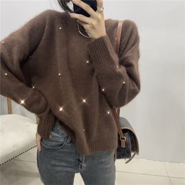 Pullover Women Sweaters Autumn Winter Tops Thick Slim Knitted Sweater Jumper Soft Warm Pull Femme Cloths 210427