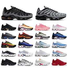 Men women 2022 running shoes tn plus se Wolf Grey White Metallic Bat Psychic Blue Orange Fuchsia sport sneakers mens trainer des chaussures
