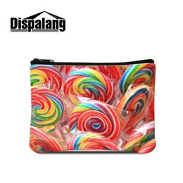 Candy Coin Purses Print Dispalang Purse Zipper Women Pouch Men Wallet Change Small Card Key Bag Mini Clutch